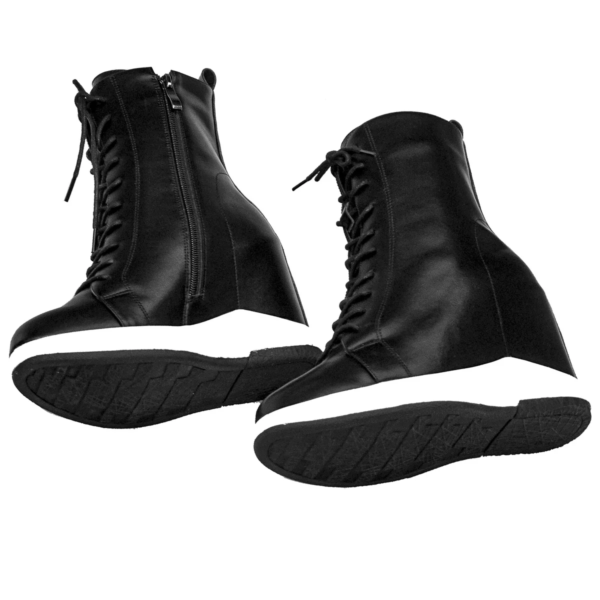 Snow Boots Women Size 44 Genuine Leather Wedges High Heel Vulcanized Shoes Winter Customized Size 45 Chunky Sneakers - Image 5