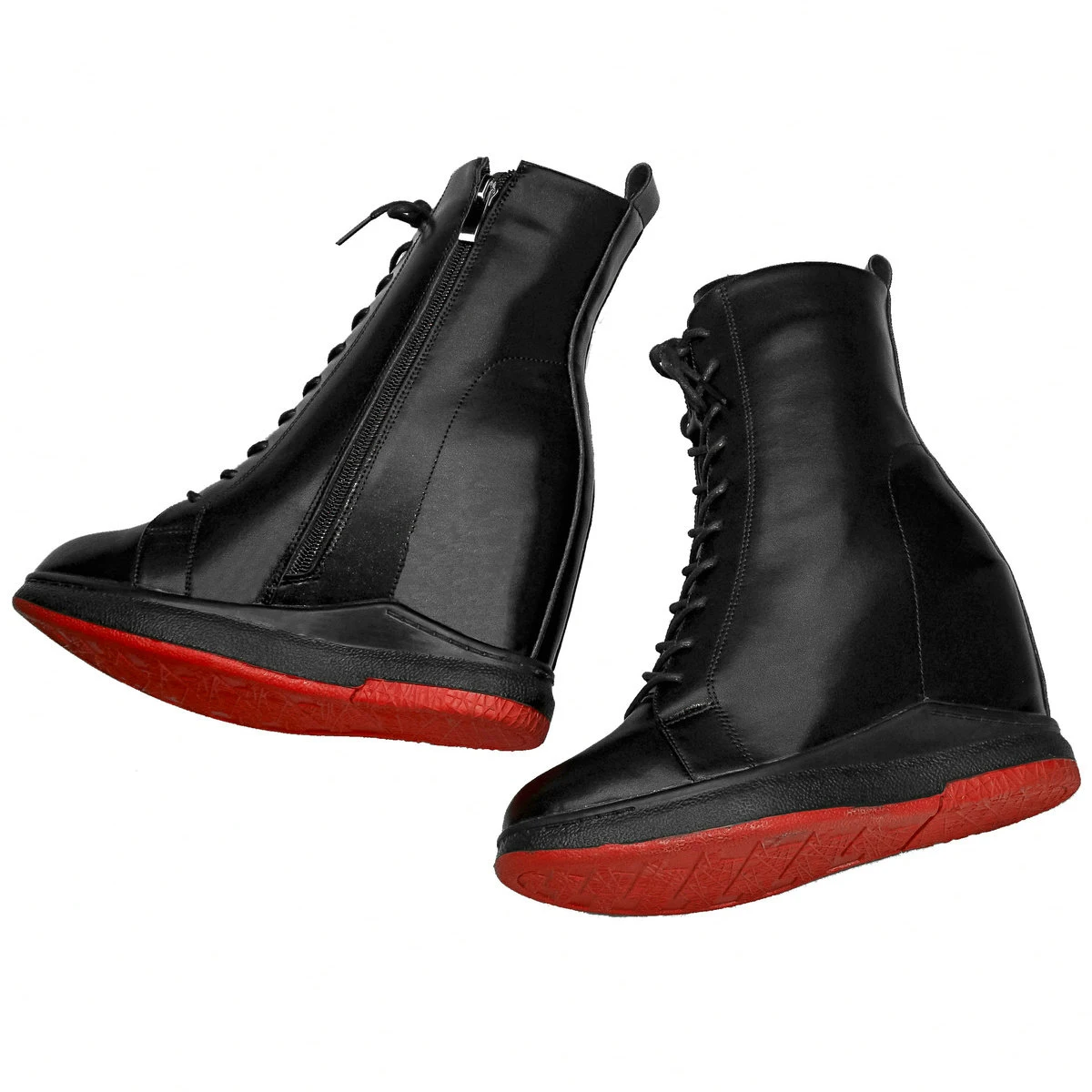 Snow Boots Women Size 44 Genuine Leather Wedges High Heel Vulcanized Shoes Winter Customized Size 45 Chunky Sneakers